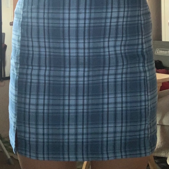 brandy plaid mini skirt - Picture 2 of 2